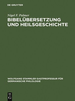 cover image of Bibelübersetzung und Heilsgeschichte